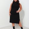 12 vestido midi canelado regata com fenda