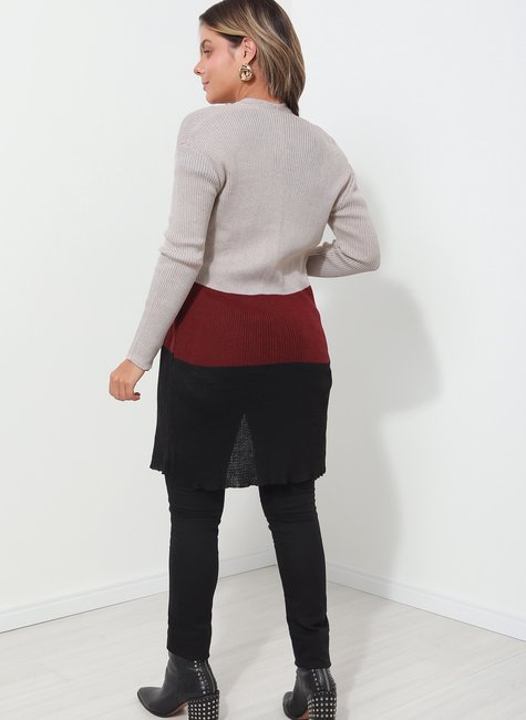 01 cardigan de tricot three colors