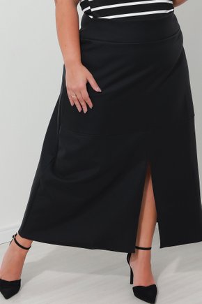 03 saia midi de cirre peluciada plus size