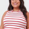 01 regata canelada listrada decote redondo plus size